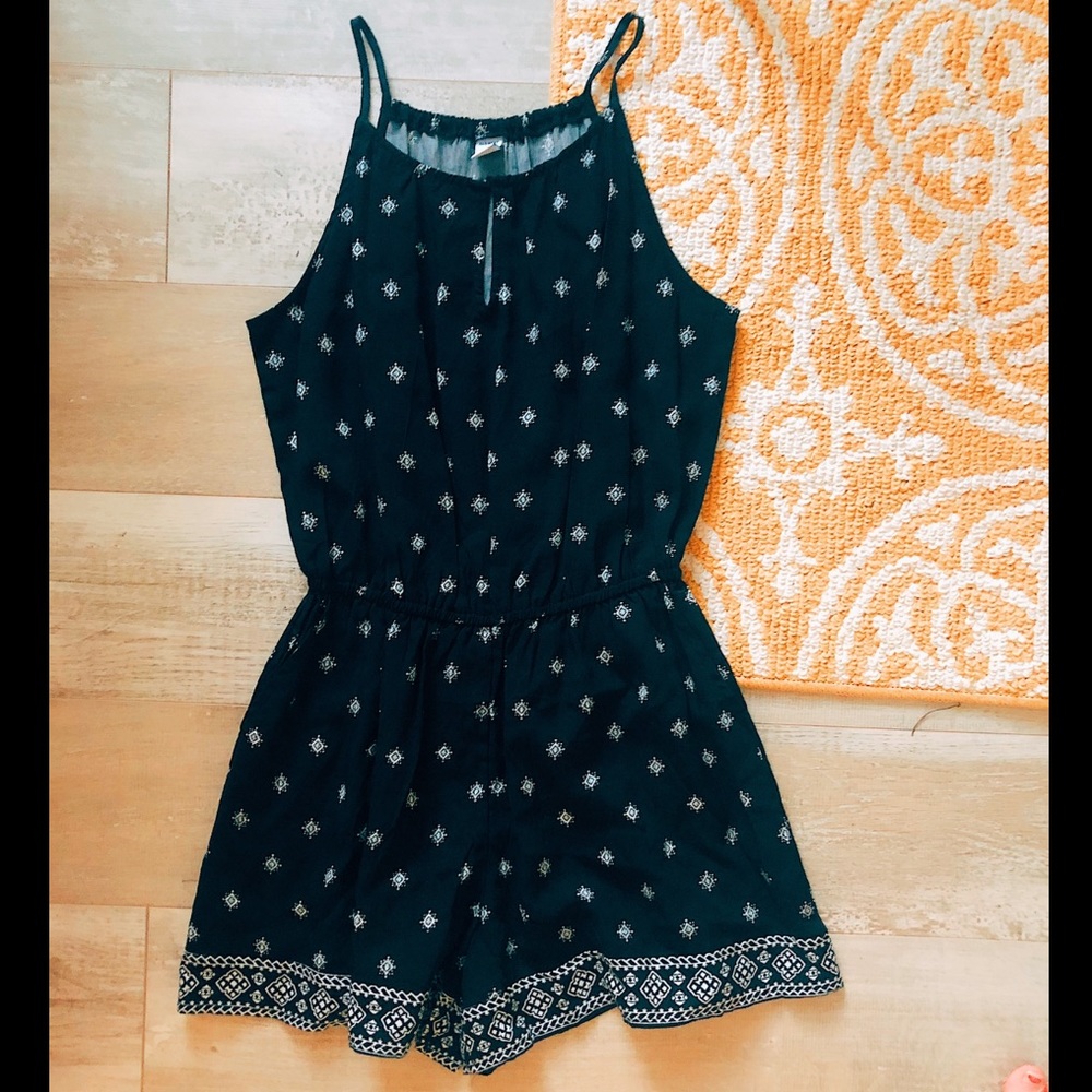 patterned romper